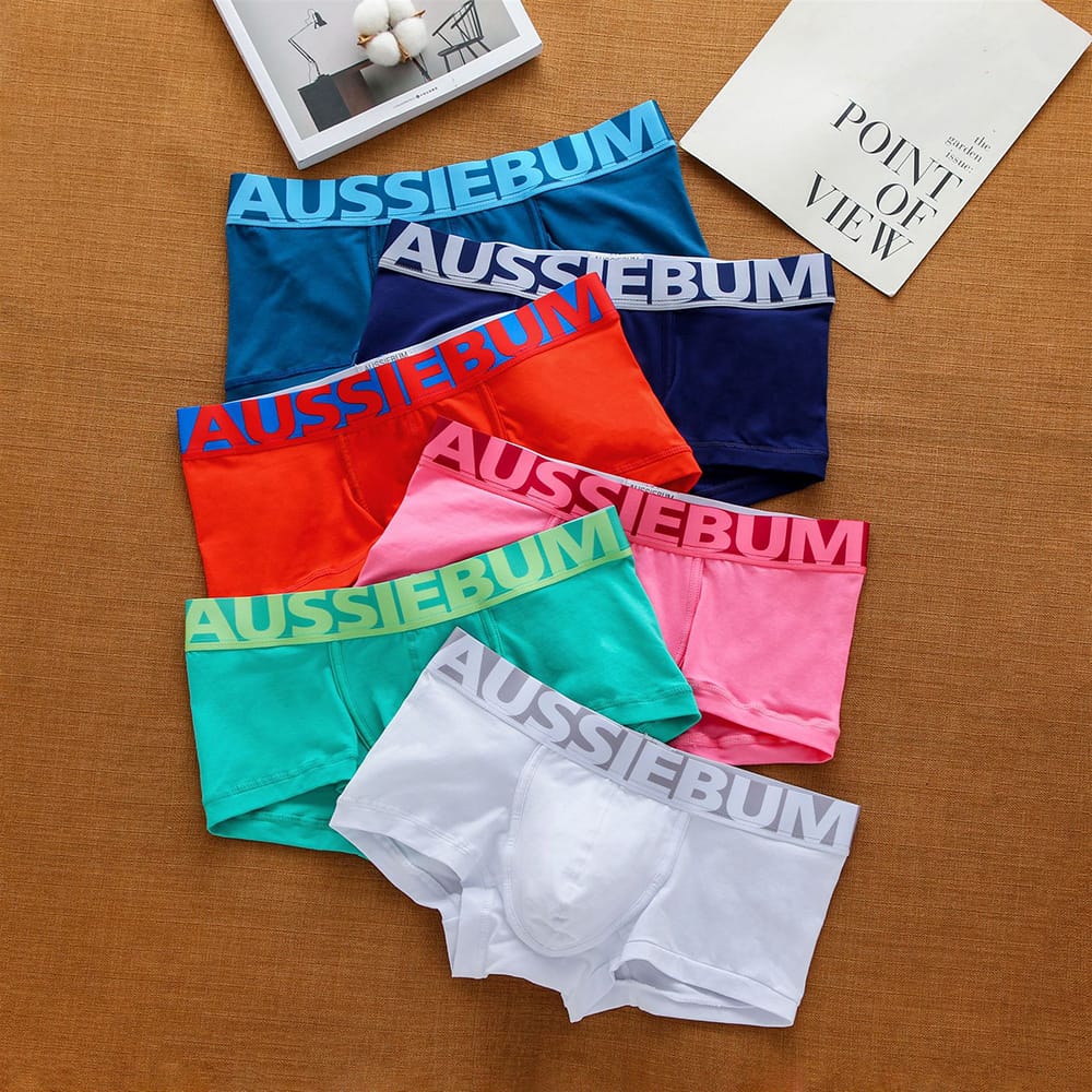 Brand Men's Cotton Underwear Low Waist Sexy Trendy Briefs Comfortable Sweat-Absorbent Antibacterial Boxer Shorts Underpants