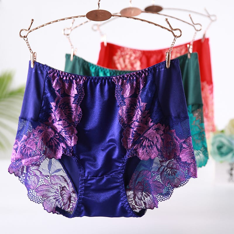 Women's Panties High Waist New Sexy Lace Modal Plus Size Cotton Panties Big Size Underwear Female Cotton Briefs of Large Size