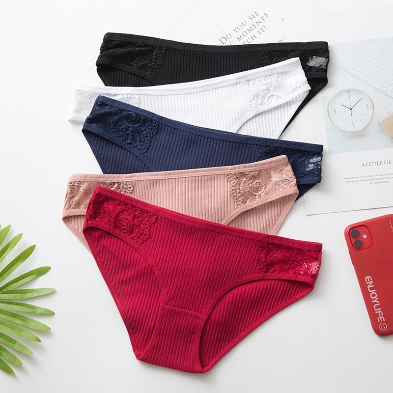 Cotton Panty 3Pcs/lot Solid Women's Panties Comfort Underwear Skin-friendly Briefs For Women Sexy Low-Rise Panty Intimates