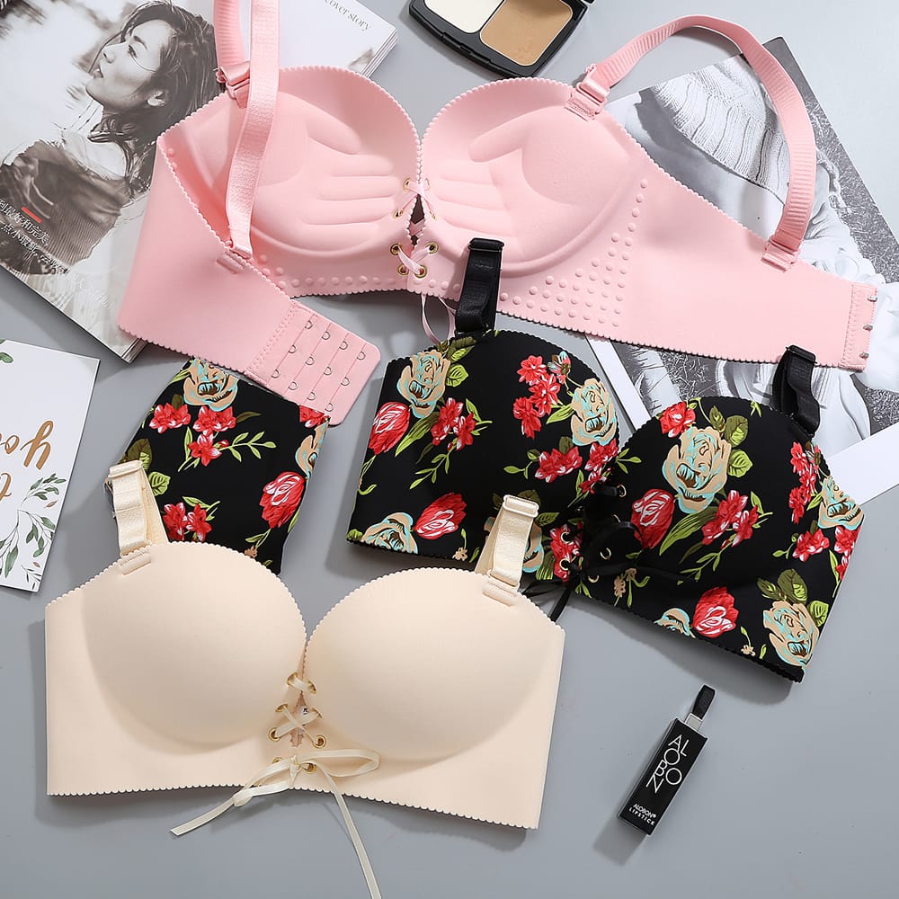One-piece Seamless Underwear Bras For Women Sexy Push Up Lingerie Bra Seamless Bralette Wire Free Brassiere