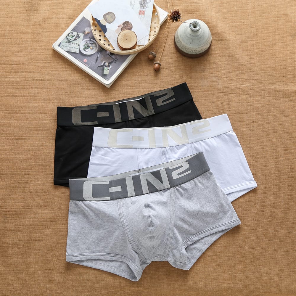 Brand Men's Underwear Sexy Cotton Fashion Trend Personality Comfortable Breathable Letters Youth Boxer Briefs Underpants