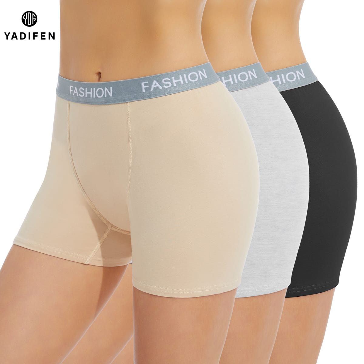 Women's Boxer Briefs Cotton Boyshorts Panties Seamless Safety Short Pants Summer Comfort Anti Chafing Underwear No Rolling