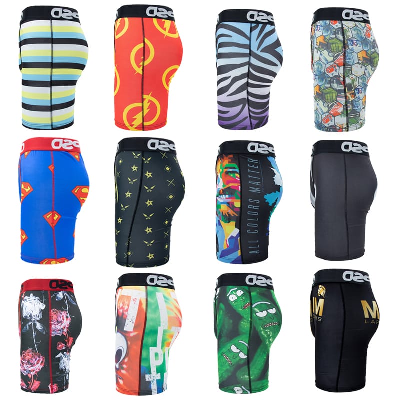 Men's Sexy Panties Funny Doodle Print Mens Underwear Boxers Man Innerwear Breathable Plus Size 3XL Men Boxer Underpants Trunks