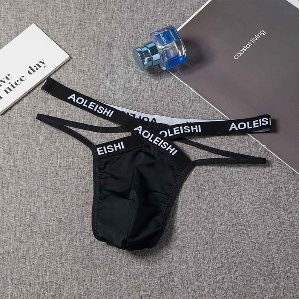 Men's Jock Strap Thongs Briefs Men Breathable G-string T-back Underwear Backless Jockstrap Briefs Thong Underpants