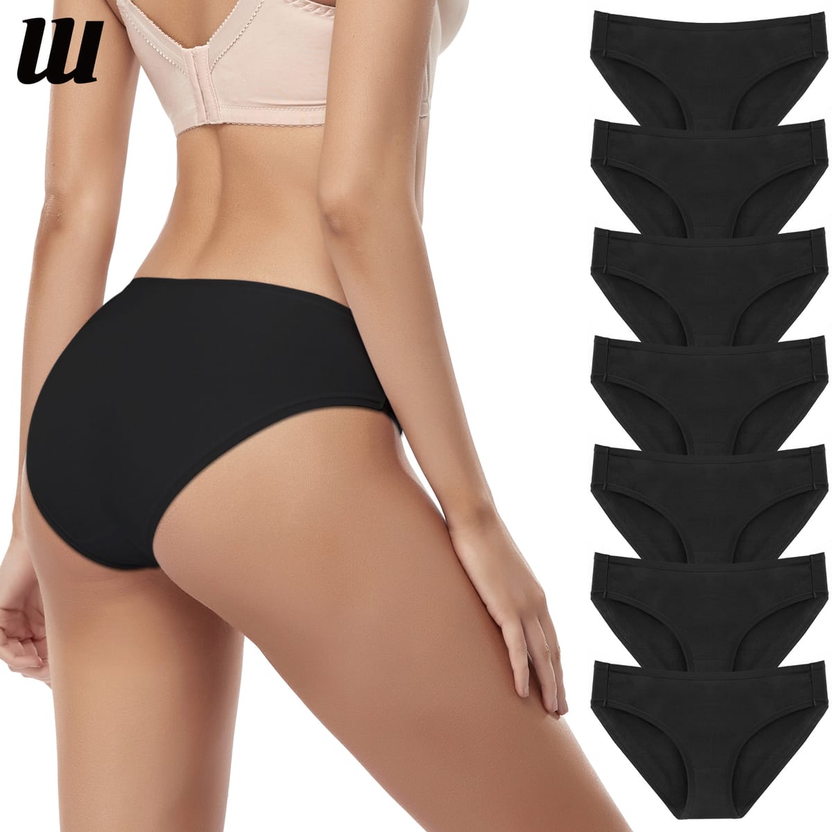 Cotton Underwear for Women Sexy Bikini Panties Breathable Ladies Underwear Invisible Hipster Briefs Low Rise Underpants