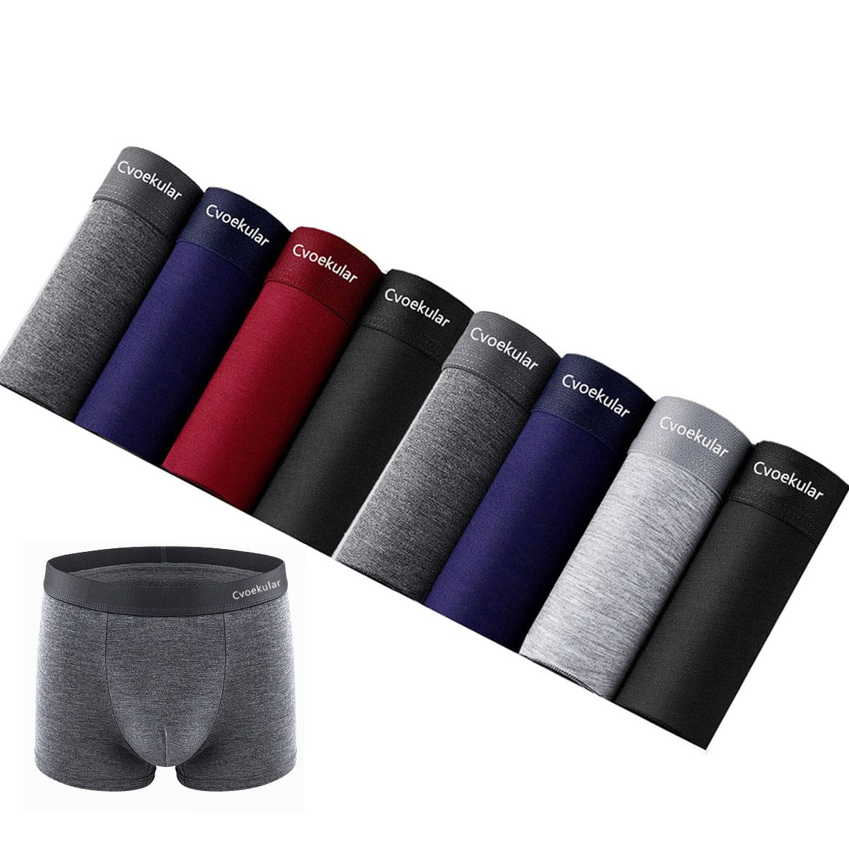 Cvoekular 4/8pcs Man Boxer Underwear Sous Vetement Homme Panties Bokserki Meskie Shorts Sexy Lingerie High Quality Underpants