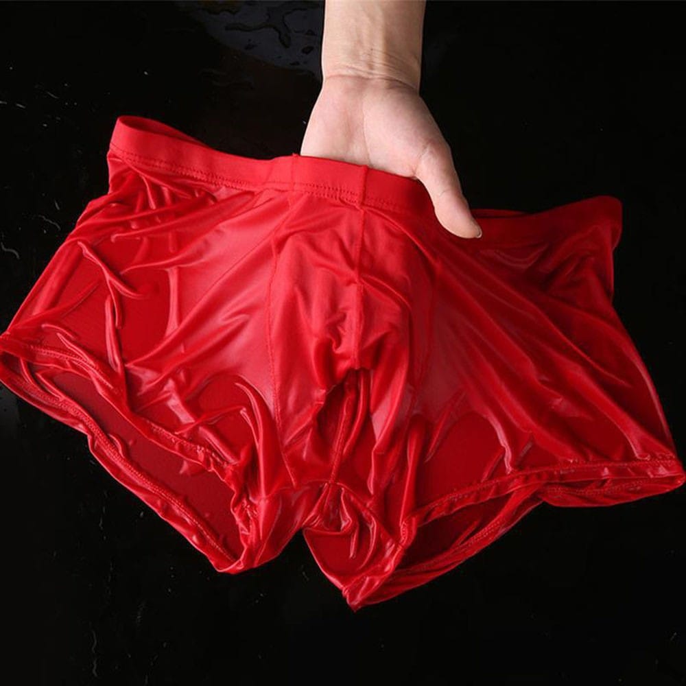 Sexy Wet Transparent Underwear For Men Panties Boxers Thin Solid Color Shorts Trunks Man Boxer Shorts And Underpants