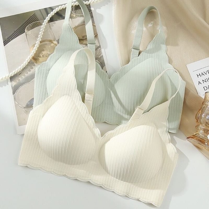Seamless Underwear For Women With Small Breasts, Push-up Thin One-piece Fixed Cup, Comfortable And Anti-sagging, Wire-free Bra