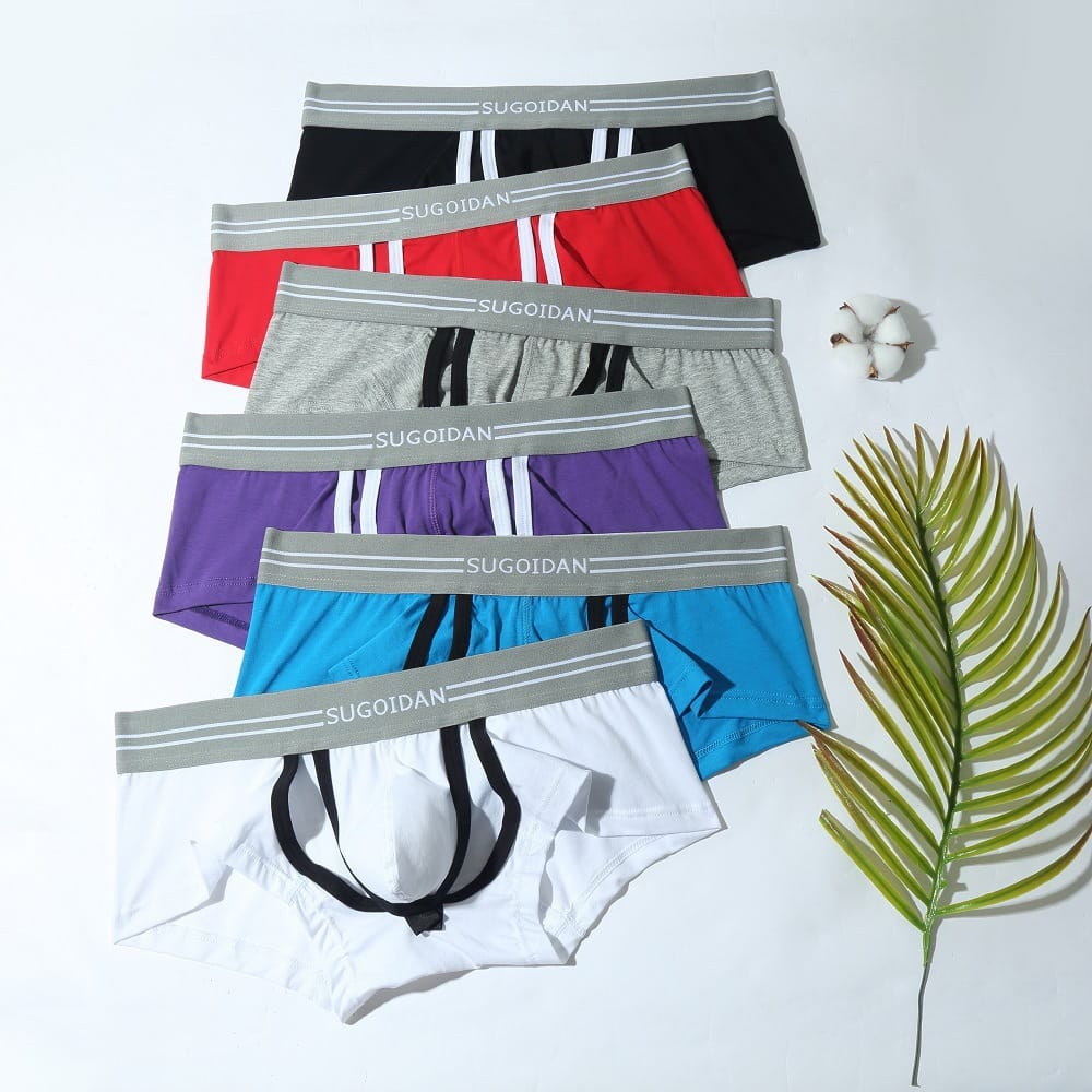 SUGOIDAN sexy men's boxer shorts cut-out design Foreign trade underwear quick sell source SG1011PJ