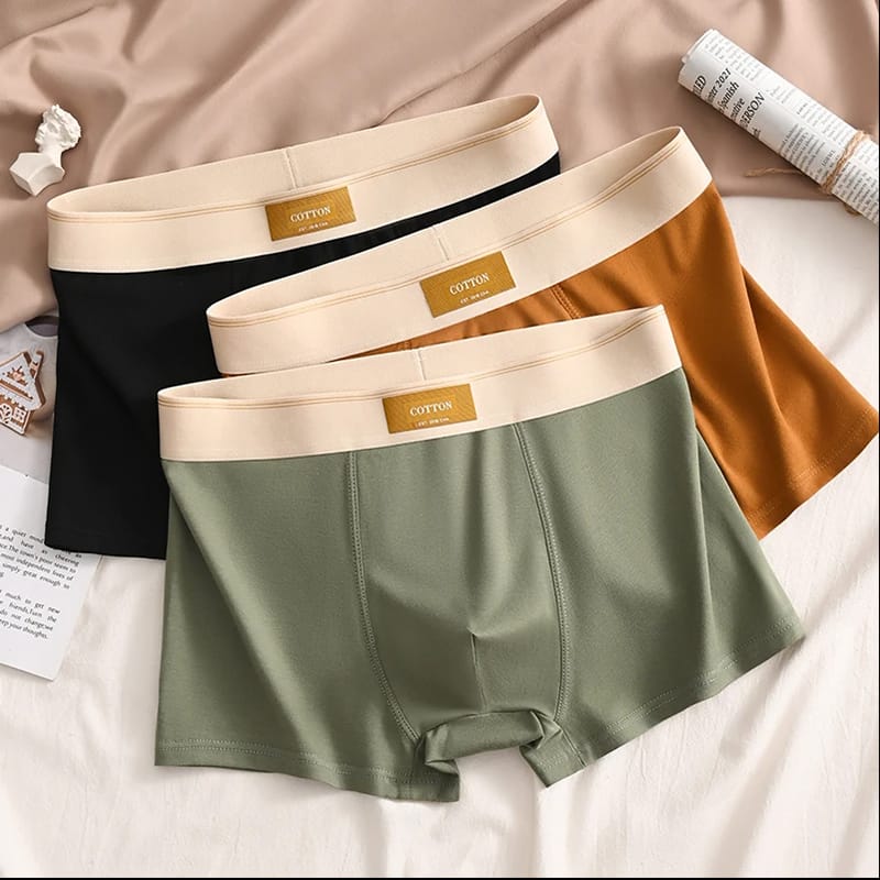 Ammug 3pcs Men Underwear Cotton BoxerShorts Hombre Panties Man Breathable Underpants Male Boxers Sexy Sports Large Size L-4XL