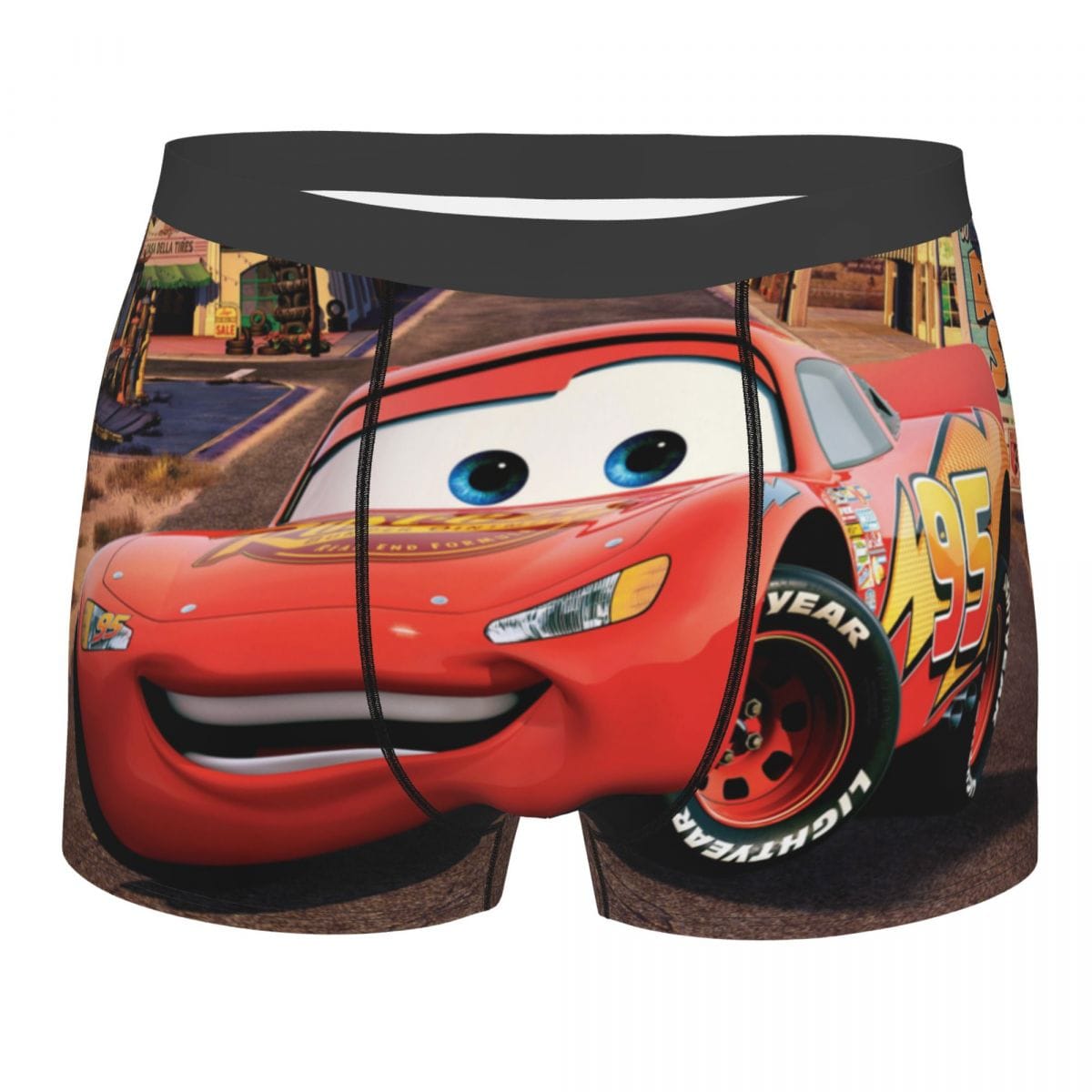 Custom Cartoon Pixar Cars Boxers Shorts Mens Briefs Underwear Novelty Underpants
