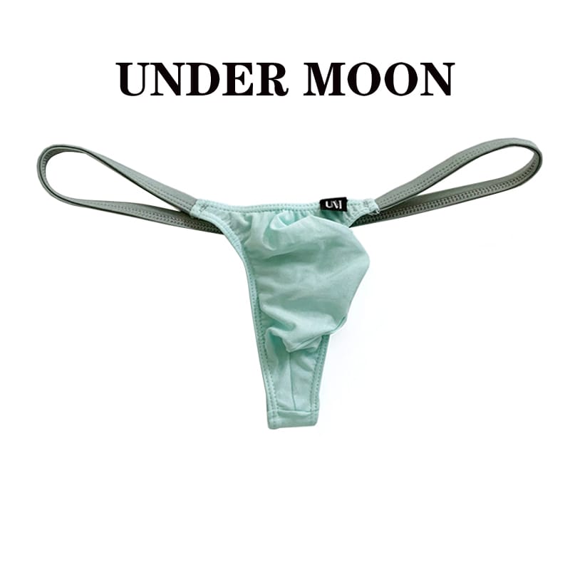 Surou men's low-waisted comfortable T-string combed Model men's sexy pouch three-dimensional underwear T-pants contrast color