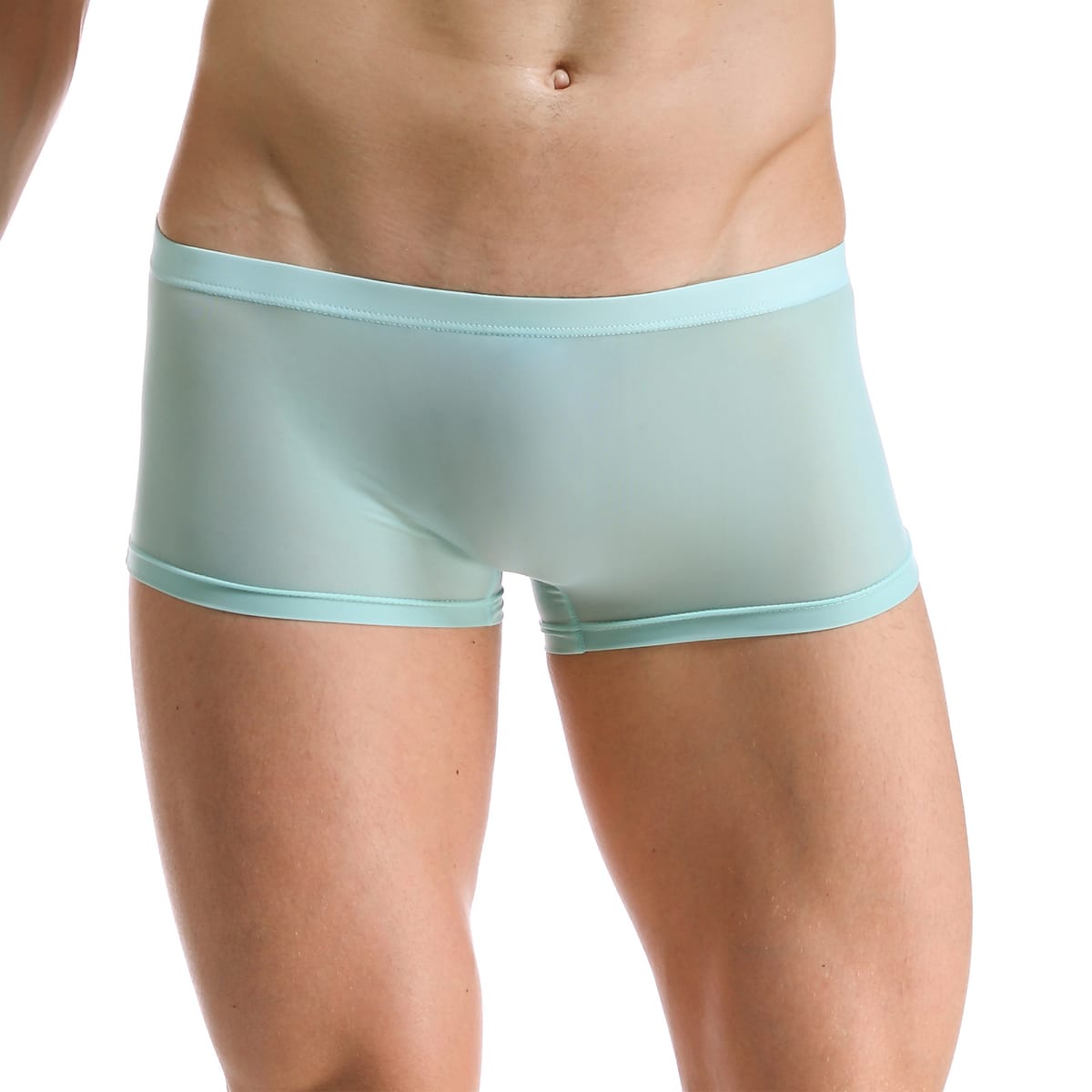 CLEVER-MENMODE Men Panties Ice Silk Boxers Sexy Underwear Ultra-thin Boxer Shorts See Through Male Underpants Boxershorts