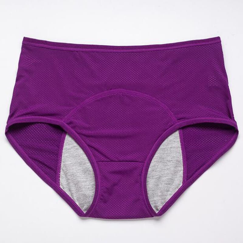 Leak Proof Menstrual Panties for Women, L-8XL Plus Size Cotton Underwear with Waterproof and Breathable Design for Periods