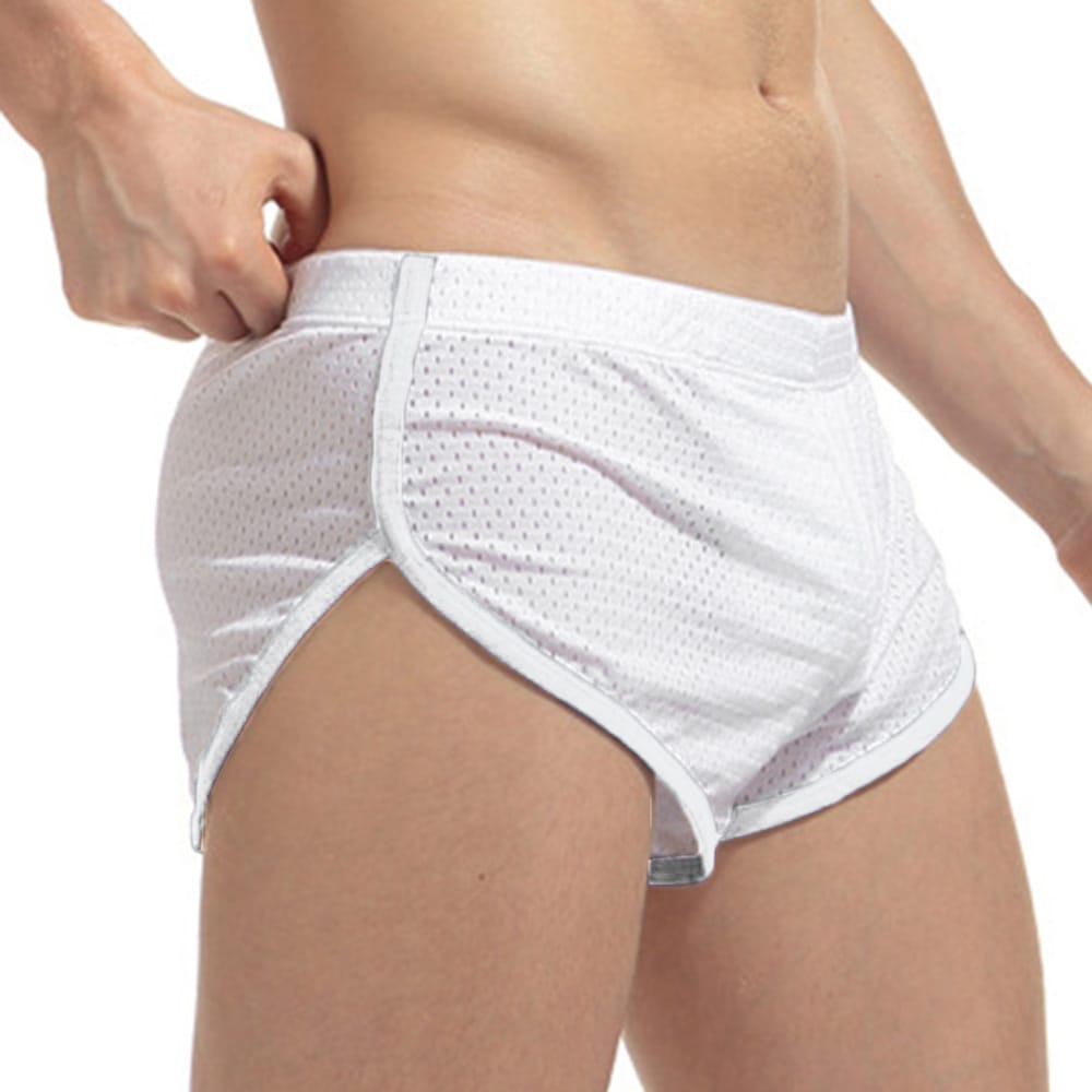Comfortable Underwear Low waist Mesh Plus size Shorts Sports Beachwear Trunks Boxer Breathable Homewear Men's Pants