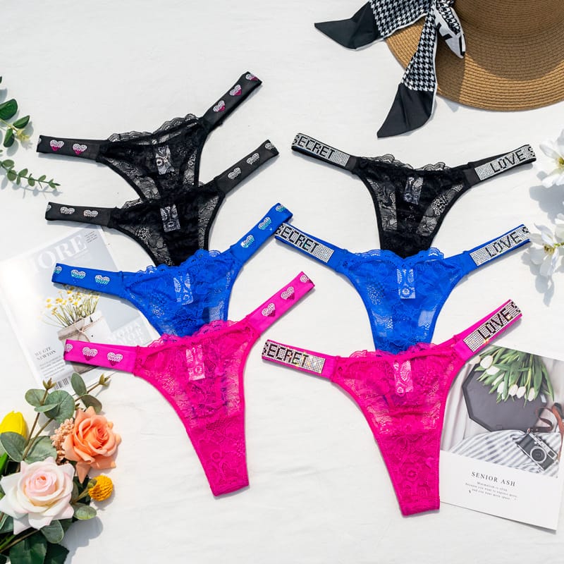 Underpanty Women Thongs Sexy Lace Female Underwear See Through Low Rise Women Panties Low Rise Fashion for Female Lingerie
