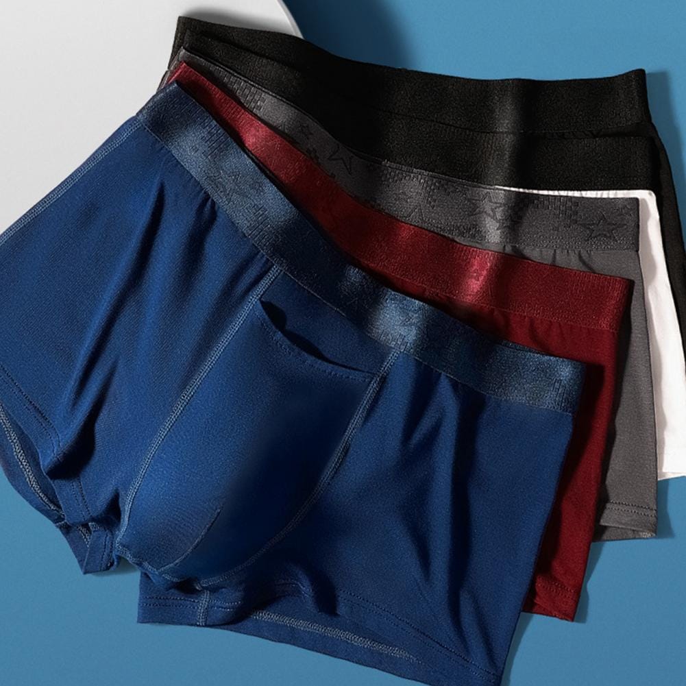 Basic Design Men Underwear Breathable Lightweight Men's Summer Underwear Low-rise Sport Shorts Elastic Comfortable Panties Modal