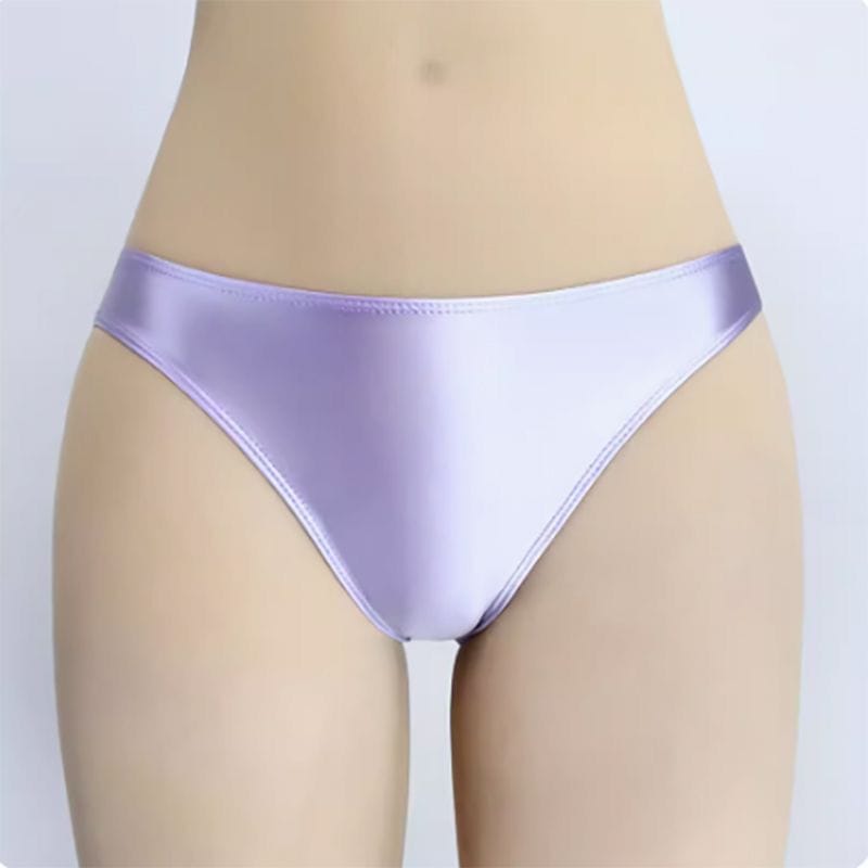 Women's Lingerie Seamless Ice Silk Panties Underwear Plus Size Sexy Low Waist Briefs