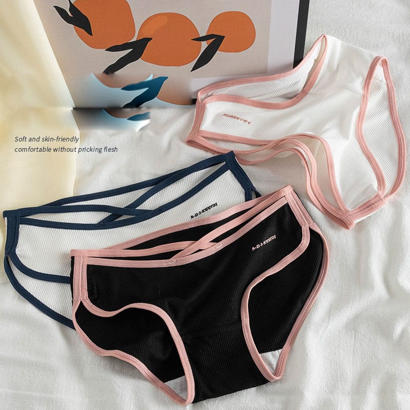 Women's Panties Cotton Panty Sexy Underwear Solid Color Briefs Female Underpants Intimates Fitness Sports Women Lingerie M-XL