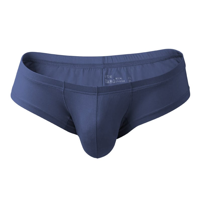 Modal Mini Boxer Briefs Men Sexy Underwear Bulge Pouch Panties Low Rise Bikini Trunks Soft Lingerie Male U Convex Underpants