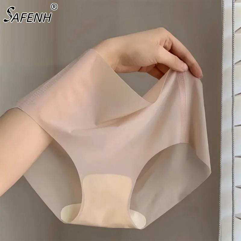 1PC Sexy Solid Color Thin Comfortable Shaping Bottom Mid-Waist Women's Underwear M-2XL