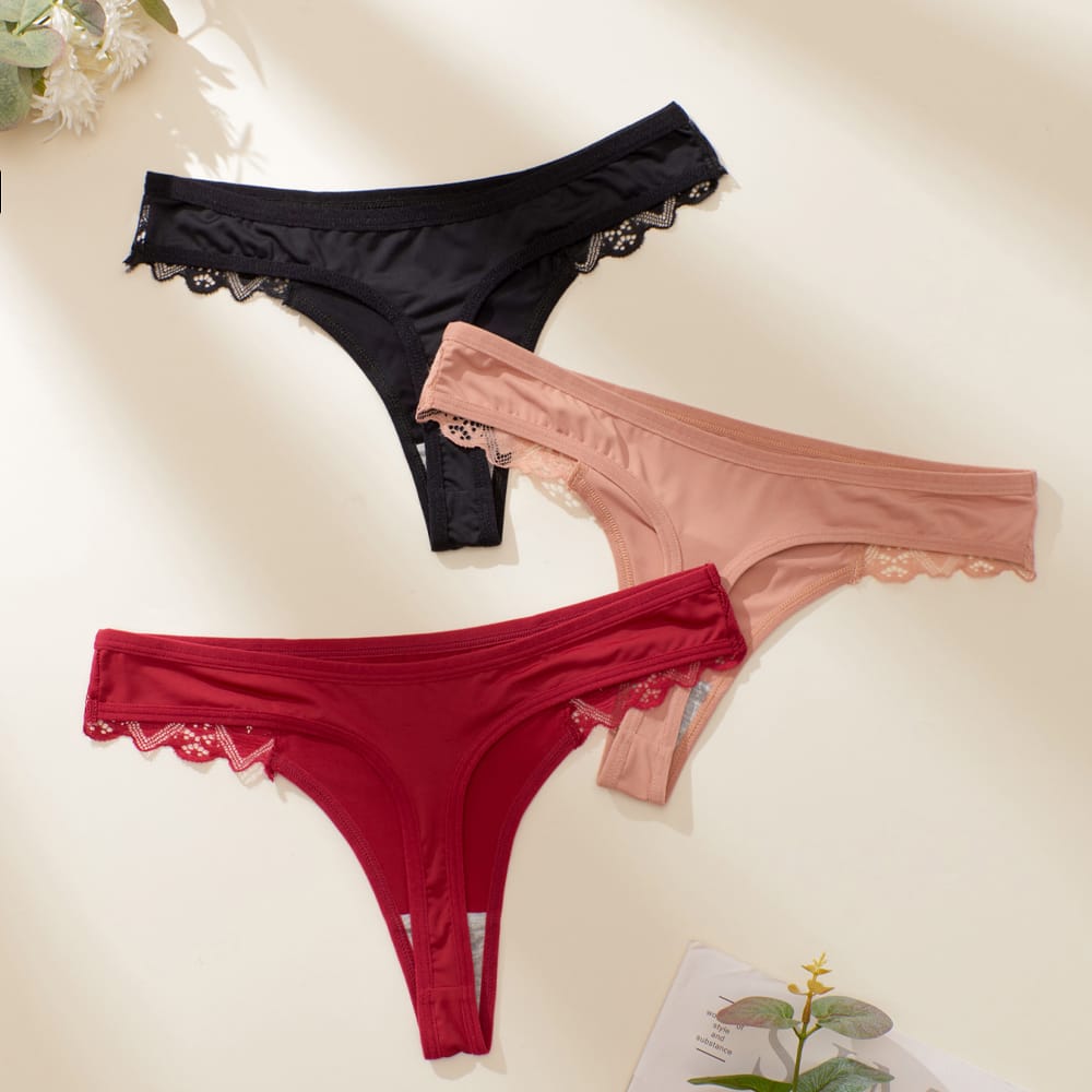 Women Panties G-string Lingerie Sexy Lace Thongs Soft Female Underwear Sexy Pantys Underpants Ladies Intimates Pantys