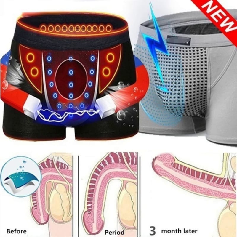 New Upgraded Version of Men's Magnetic Therapy Health Panties 63 Magnet Reinforced Boxer Briefs (L-6XL)brazilian men's Underwear