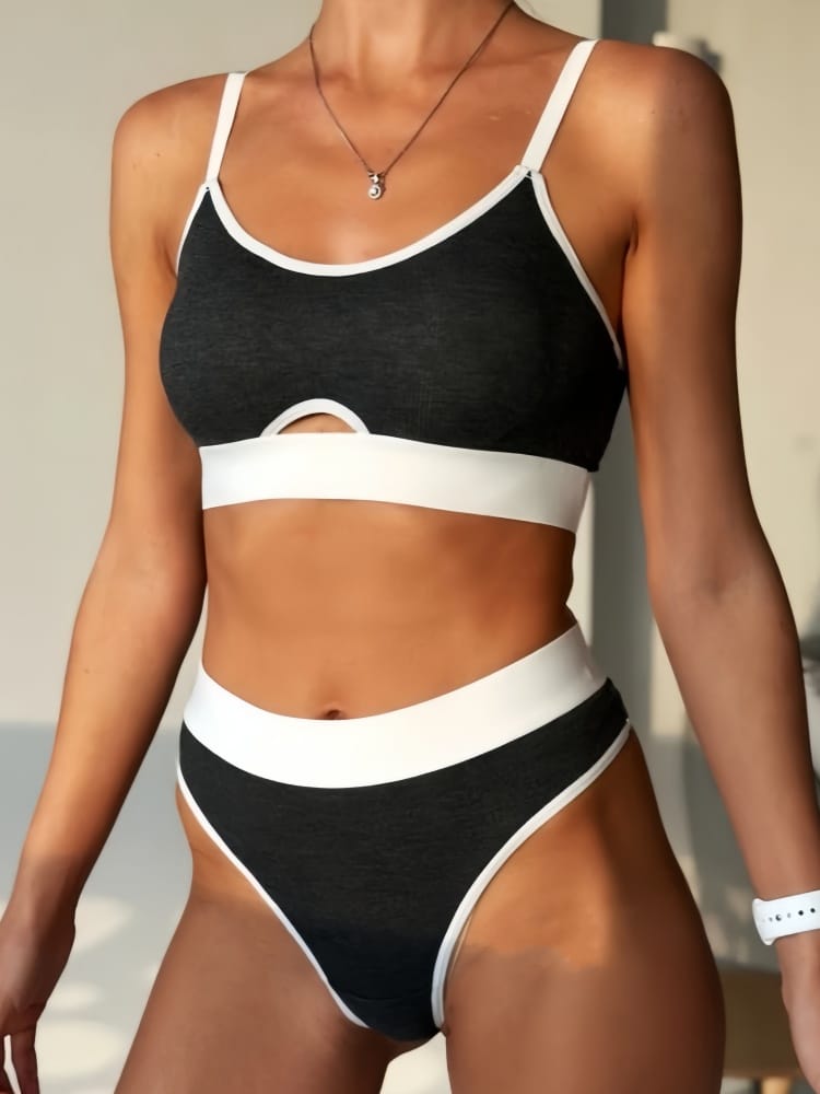 Women Seamless Bra Set Push Up Bra and Low Waist Thong Sports Adjust Strap U Back Tops Underwear Female Sexy Lingerie Set