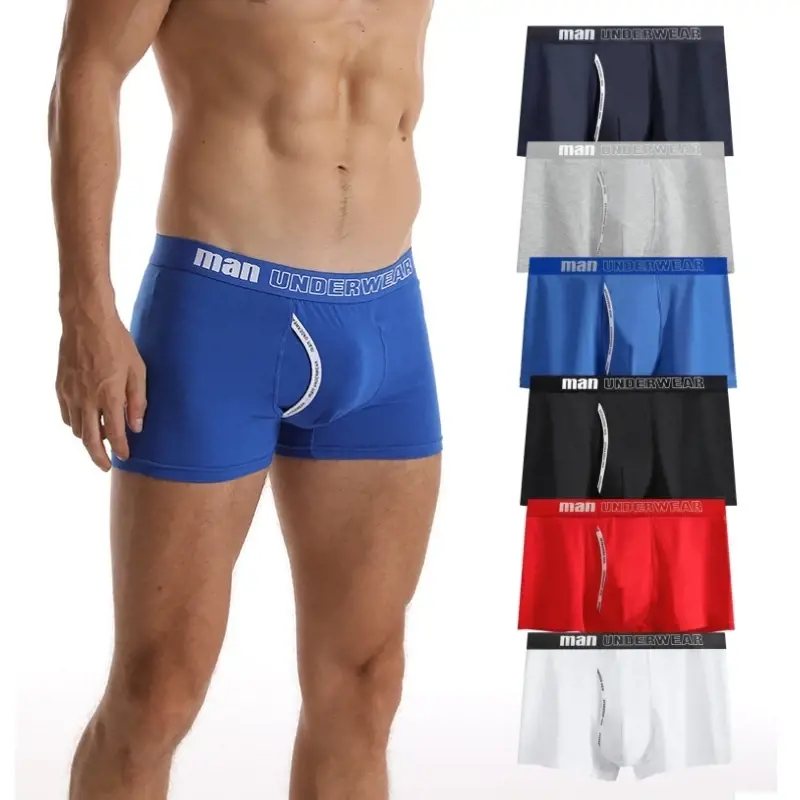 Boxer Mens Underwear Men Cotton Underpants Male Pure Men Panties Shorts Underwear Boxer Shorts Cuecas  Calzoncillos Gay 365