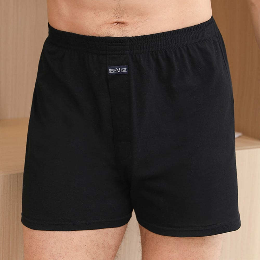 Mens Boxer Shorts Rich Cotton Panties Briefs Elasticated Pack Underwear Loose Home Shorts Men Pajamas Nightgown Pants