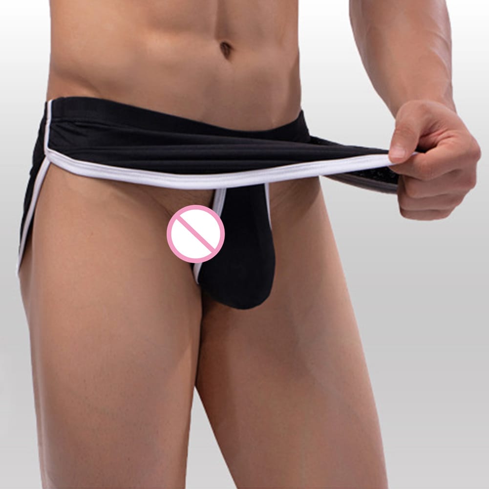 New Sexy Underwear Men's Shorts Boxers Erotic Arrow Pants Mesh Breathable Panties Man Underpants Penis Bulge Pouch Boxershorts