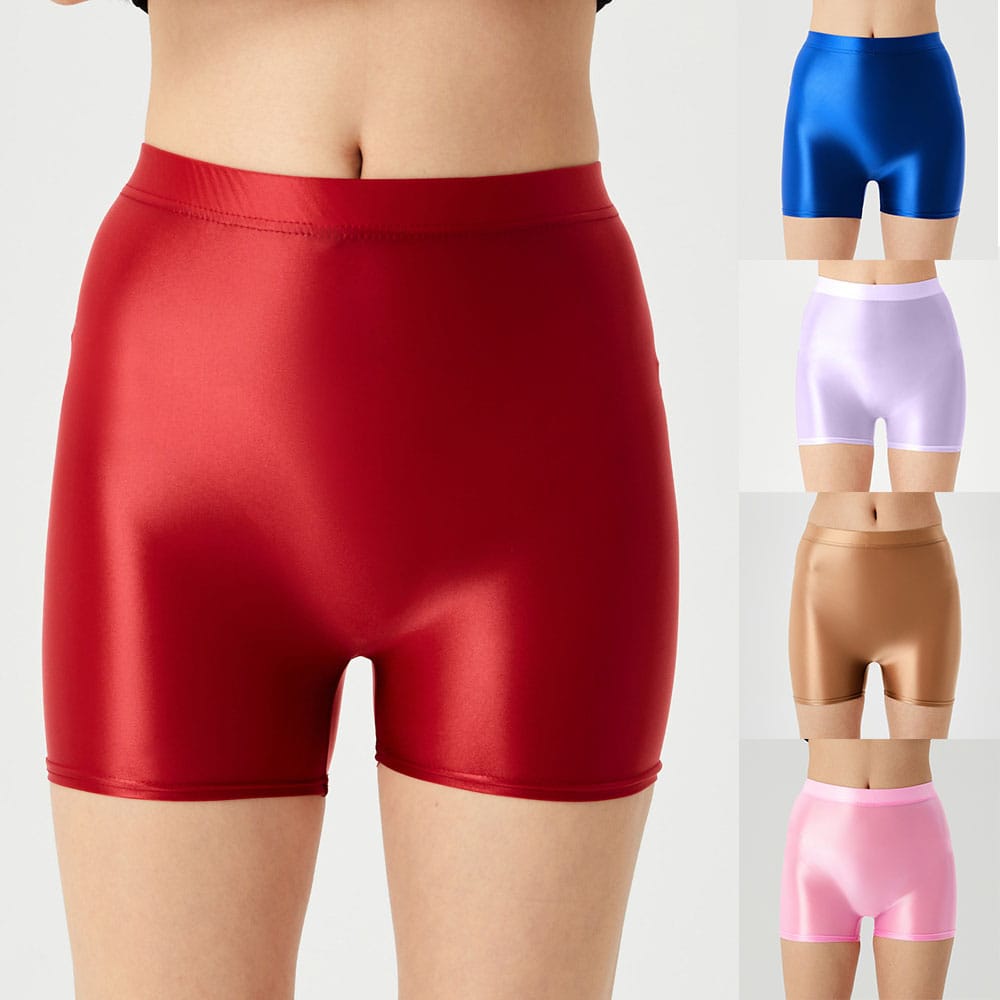 New Men Shiny Glossy Underwear Stretch Oil Shiny Boxershorts Leggings Panties high Waist seamless Underpants Male Boxer Shorts