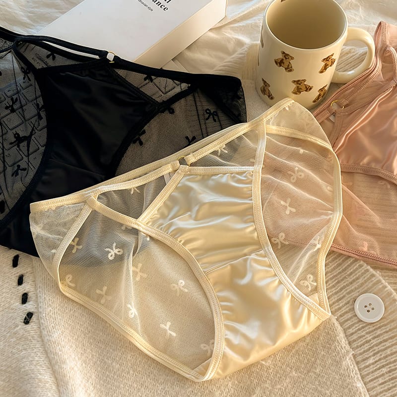 M-XL Women's Underwear panty Girls' Cute Briefs Woman clothing Mid Waist breathable Underpants Sexy Lace Panties Female Lingerie
