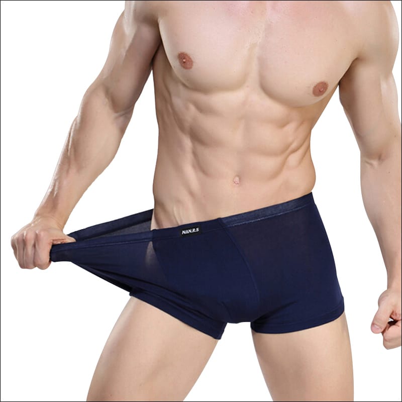 3pcs Soft Bamboo Fiber Men's Panties Shorts Sexy Male Underwear Boxers Modal Man Underpants Solid Colors XXXL