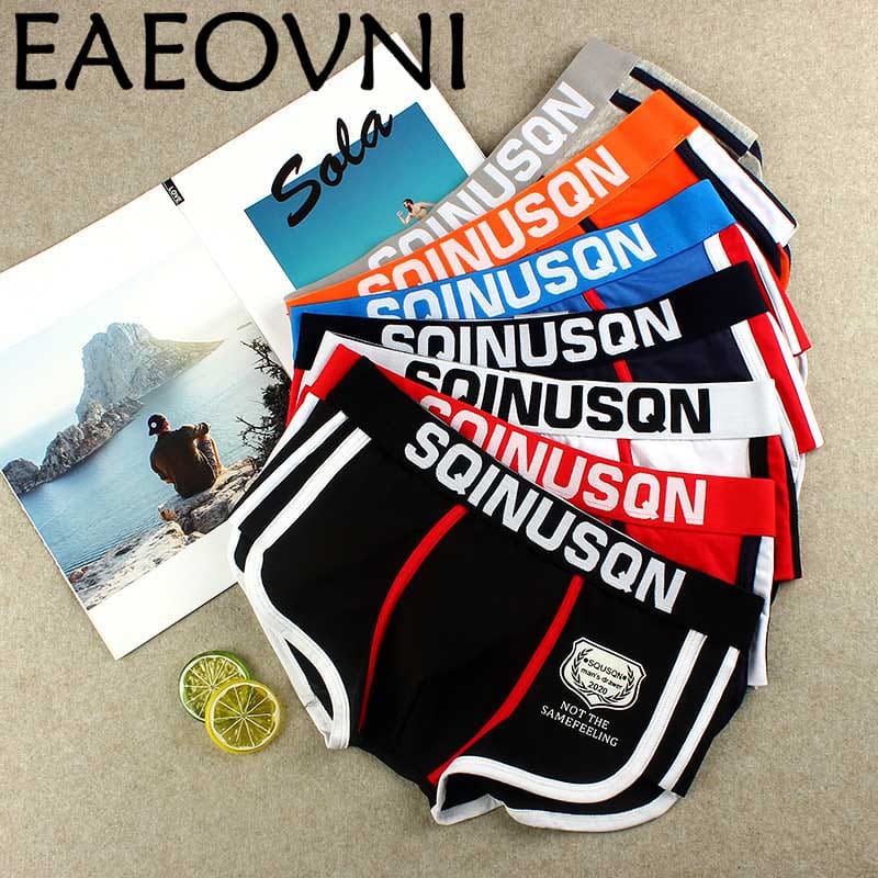 4 pcs/lot Men Underwear Comfortable boxer cotton Cuecas Boxers Mens boxer shorts Underwear U convex  Man breathable underpant