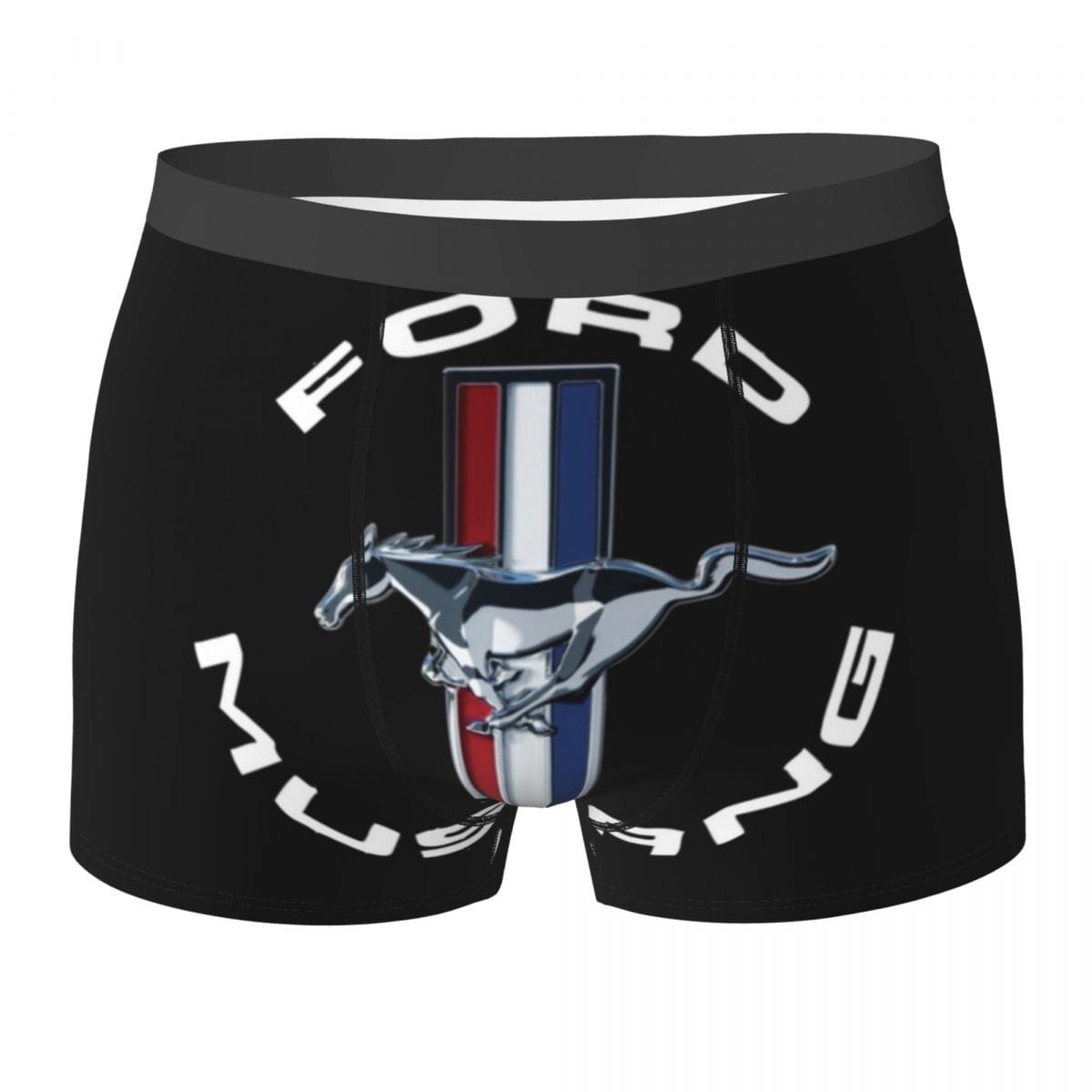 Boxer Underpants Shorts Ford Mustang Panties Men's Breathable Underwear for Homme Man Boyfriend Gifts