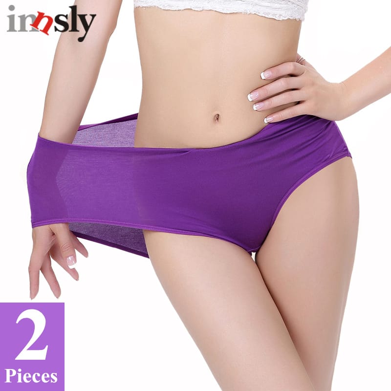 1/2 Pieces/Set Bamboo Panties Women Underwear Thin Breathable Female Big Size Briefs Brand Design Ladies Panties Intimates Panty