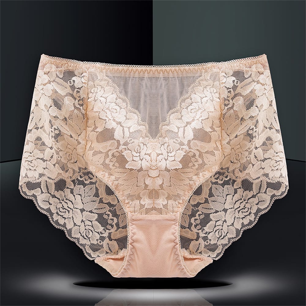 Women Lace Floral Panties Brief L XL XXL XXXL XXXXL Plus Size Female Underwear Sexy Lingerie Breathable Flower Oversize Panties