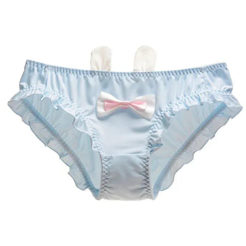 Japanese Lolita Princess Style Cute Lovely Sweety Bunny Ears Low Waist Women's Panties Elasticity Underwear Breifs