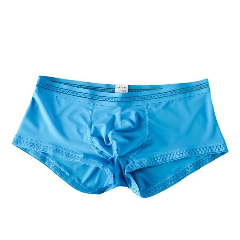 Men's Ice Silk Boxer Pants Breathable Panties Male Large Ultra Thin Boxer Shorts Sexy Underwear