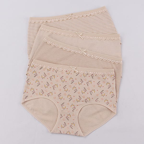 5XL Women's Panties Cotton Underwear Girls Briefs Female  Intimates Breathable Sexy Lingerie Plus Size Pantys Short Underpants