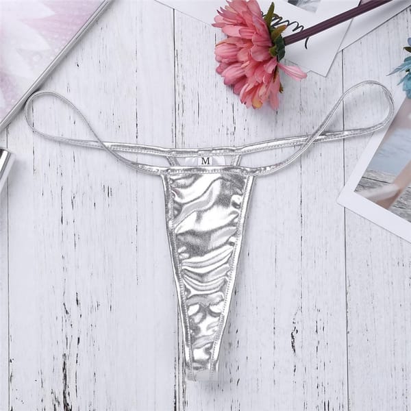 Exotic Sexy Women Lingerie Panty Micro G-string Tangas Multi-Color Large Size Bikini Leather Briefs 3XL Underwear T-back Thong