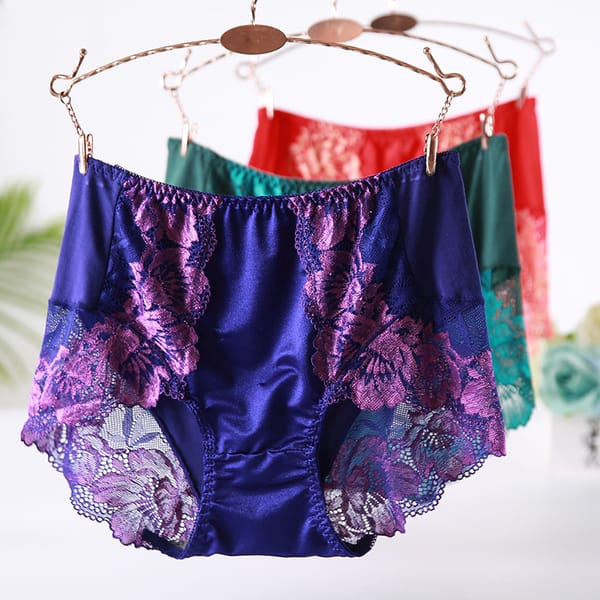 Women's Panties High Waist New Sexy Lace Modal Plus Size Cotton Panties Big Size Underwear Female Cotton Briefs of Large Size