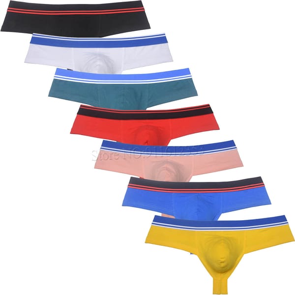 Men Underwear Cotton Cheeky Boxer Briefs Bottoms Trunks Brazil Bikini Men's Panties Male Skimpy Pouch Shorts