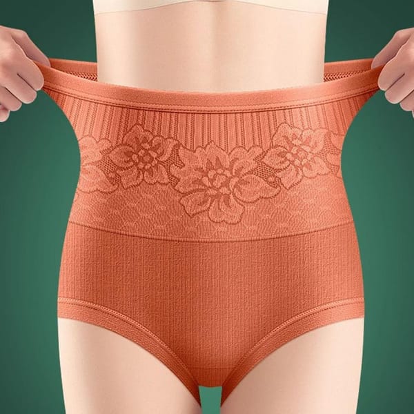 Thick Plush Women Underpants Winter Warm Underwear Uterus Protection High Waist Tummy Control Elastic Soft Lady Panties Briefs