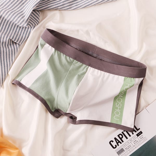 Men Boxer Shorts Gays Convex Pouch Panties Underwear Summer Cotton Color Boxer Shorts Personalized Pants Relaxed Sports Lingerie