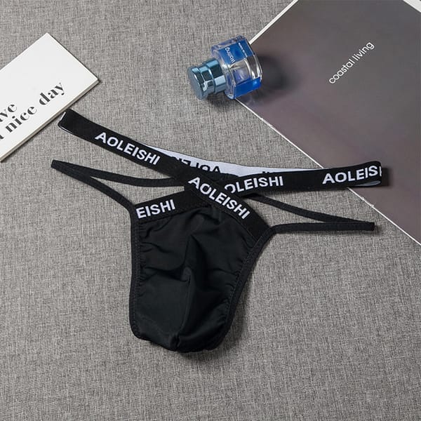 Men's Jock Strap Thongs Briefs Men Breathable G-string T-back Underwear Backless Jockstrap Briefs Thong Underpants