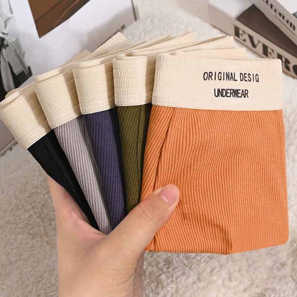 5 pcs Men's Boxers Shorts Cotton Underwear Men Breathable U Convex Male Underpants Men's Briefs Wholesale