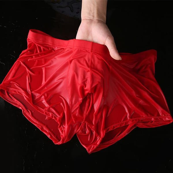 Sexy Wet Transparent Underwear For Men Panties Boxers Thin Solid Color Shorts Trunks Man Boxer Shorts And Underpants