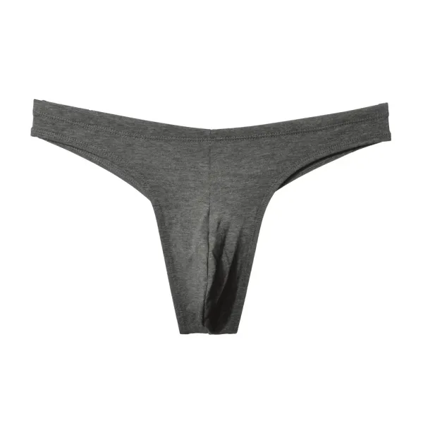 New European and American Low Rise Cotton Underwear New Men's Sports Thong T Pants Traceless Underwear